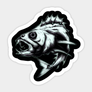 Angry fish Sticker